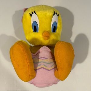 NWT vintage looney tunes tweety bird easter egg plush stuffed animal